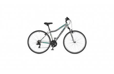 Велосипед Author Compact ASL 2023 28" 18" серебристый зеленый/серебристый