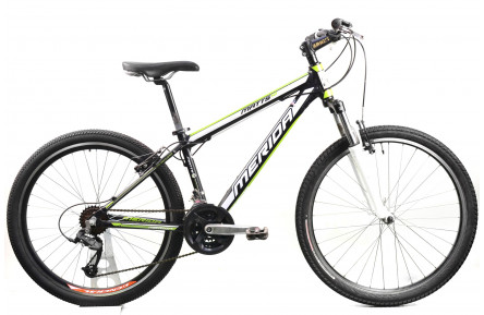 Горный велосипед Merida Matts 10 26" S черно-белый с зеленым Б/У