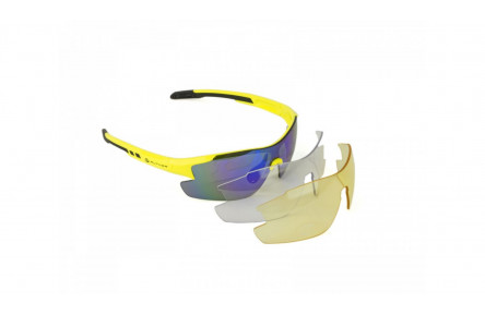Очки солнцезащитные Author Vision LX неоново желтая оправа 3 сменные пары линз