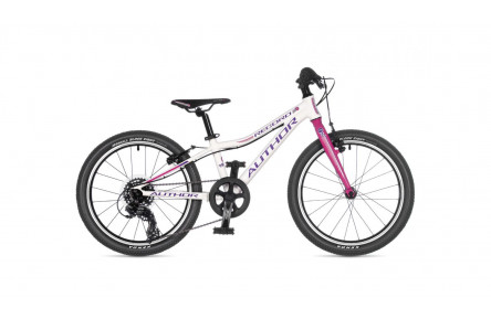 Велосипед Author Record 2023 20" 10" белый/розовый
