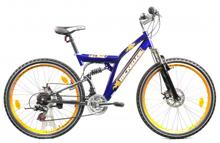Двухподвесной велосипед McKenzie Hill 100 X 26" M сине-оранжевый Б/У