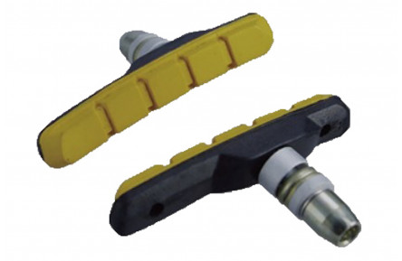 Тормозные колодки Alligator VB-610 72 мм для V-Brake черно-желтые