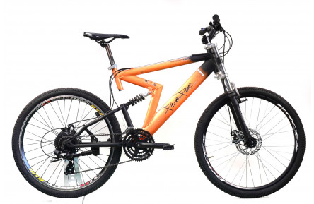 Двухподвесной велосипед Fire Flash Mountain Bike 26" M оранжево-черный Б/У