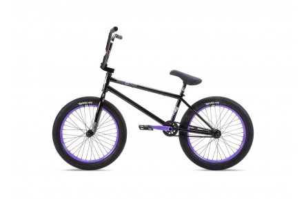 BMX велосипед Stolen Sinner FC XLT LHD 2022 20" 2100" чёрно-фиолетовый