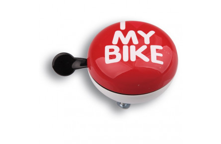 Динг-Донг Green Cycle GBL-458 I love my bike диаметр 80мм красный
