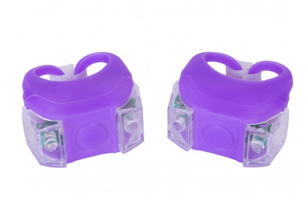 Мигалки BC-RL8002 LED силиконовый фиолетовый корпус