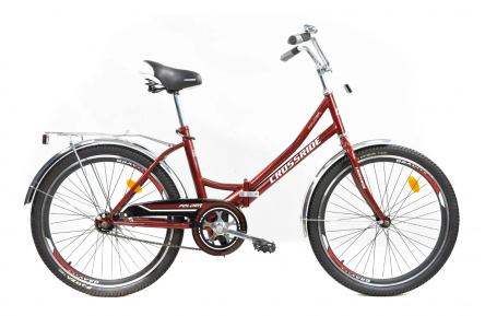 Складний велосипед Crossride Folder ST 24" 15" червоний