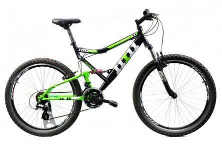 Двухподвесной велосипед McKenzie Hill 100 26" L черно-зеленый Б/У