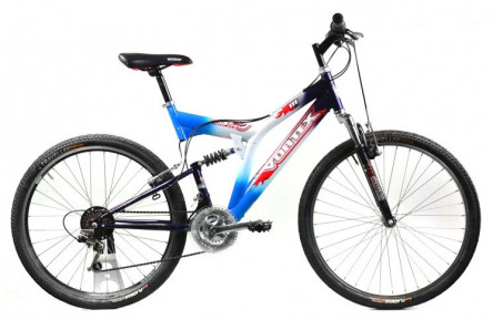 Двухподвесной велосипед Vortex Hill 200 26" L сине-белый Б/У