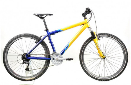 Горный велосипед Giant Boulder 26" S сине-желтый Б/У