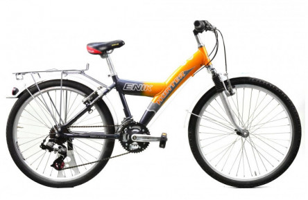 Подростковый велосипед Enik Hunter 24" XS серо-оранжевый Б/У
