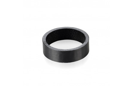 Проставочное кольцо XLC черное, 10 мм, 1 1/8" карбон.