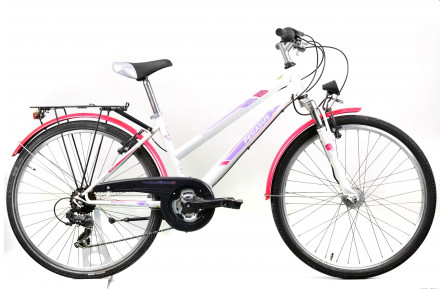 Подростковый велосипед Pegasus Arcona 24" XS бело-розовый Б/У