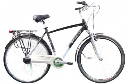 Міський велосипед Gazelle Chamonix Plus 28" M біло-чорний Б/В