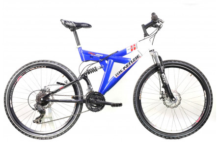 Двухподвесной велосипед McKenzie Hill 400 26" L сине-белый Б/У