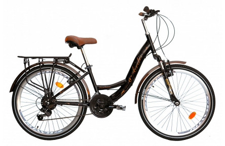 Городской велосипед Ardis Santana-2 24" 13" черно-коричневый